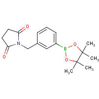 CAS:  | OR303519 | 1-[3-(4,4,5,5-Tetramethyl-[1,3,2]dioxaborolan-2-yl)-benzyl]-pyrrolidine-2,5-dione