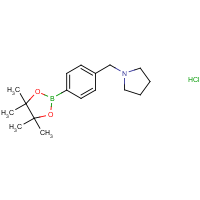 CAS:  | OR303538 | 1-{[4-(Tetramethyl-1,3,2-dioxaborolan-2-yl)phenyl]methyl}pyrrolidine hydrochloride
