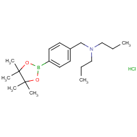 CAS:  | OR303554 | 4-((Di-n-propylamino)methyl)phenyl boronic acid pinacol ester hydrochloride
