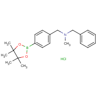 CAS: | OR303558 | N-Benzyl-N-methyl-1-(4-(4,4,5,5-tetramethyl-1,3,2-dioxaborolan-2-yl)phenyl)methanamine hydrochloride