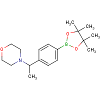 CAS: 1206594-12-8 | OR303564 | 4-(1-(4-(4,4,5,5-Tetramethyl-1,3,2-dioxaborolan-2-yl)phenyl)ethyl)morpholine