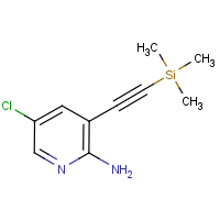 CAS:866318-90-3 | OR303657 | 5-Chloro-3-[2-(trimethylsilyl)ethynyl]-2-pyridinamine