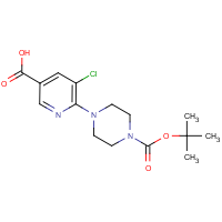 CAS: 683241-92-1 | OR303681 | 6-[4-(tert-Butoxycarbonyl)piperazino]-5-chloronicotinic acid