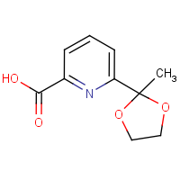 CAS:122637-38-1 | OR303776 | 6-(2-Methyl-1,3-dioxolan-2-yl)-2-pyridinecarboxylic acid