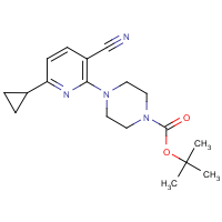 CAS: 1135283-84-9 | OR303781 | tert-Butyl 4-(3-cyano-6-cyclopropyl-2-pyridinyl)tetrahydro-1(2H)-pyrazinecarboxylate