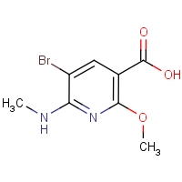 CAS:187480-17-7 | OR303809 | 5-Bromo-2-methoxy-6-(methylamino)nicotinic acid