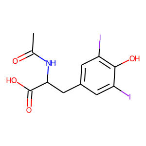 CAS:3604-84-0 | OR30389 | 2-(Acetylamino)-3-(4-hydroxy-3,5-diiodophenyl)propanoic acid