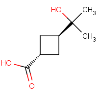 CAS:1940136-70-8 | OR304385 | trans-3-(2-Hydroxypropan-2-yl)cyclobutane-1-carboxylic acid