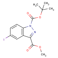 CAS:850363-55-2 | OR305064 | 1-tert-Butyl 3-methyl 5-iodo-1H-indazole-1,3-dicarboxylate