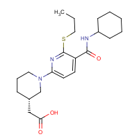 CAS: 1024033-43-9 | OR305432 | {(3S)-1-[5-(Cyclohexylcarbamoyl)-6-(propylsulfanyl)pyridin-2-yl]piperidin-3-yl}acetic acid