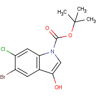 CAS: 207674-91-7 | OR305480 | 5-Bromo-6-chloro-3-hydroxy-1H-indole, N-BOC protected