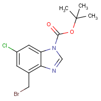 CAS:942317-90-0 | OR305483 | tert-Butyl 4-(bromomethyl)-6-chloro-1H-benzimidazole-1-carboxylate