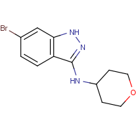 CAS:1214900-69-2 | OR305517 | 6-Bromo-N-(tetrahydro-2H-pyran-4-yl)-1H-indazol-3-amine