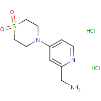 CAS:  | OR306024 | 1-[4-(1,1-Dioxidothiomorpholin-4-yl)pyridin-2-yl]methanamine dihydrochloride