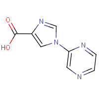 CAS:  | OR306306 | 1-(Pyrazin-2-yl)-1H-imidazole-4-carboxylic acid