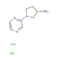 CAS:  | OR306326 | (3S)-1-(Pyrazin-2-yl)pyrrolidin-3-aminedihydrochloride