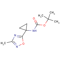 CAS:  | OR306344 | tert-Butyl N-[1-(3-methyl-1,2,4-oxadiazol-5-yl)cyclopropyl]carbamate