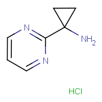 CAS:1215107-61-1 | OR306346 | 1-(Pyrimidin-2-yl)cyclopropan-1-amine hydrochloride
