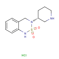 CAS:  | OR306449 | 3-[(3R)-Piperidin-3-yl]-3,4-dihydro-1H-2,1,3-benzothiadiazine 2,2-dioxide hydrochloride
