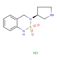 CAS:  | OR306451 | 3-[(3S)-Pyrrolidin-3-yl]-3,4-dihydro-1H-2,1,3-benzothiadiazine 2,2-dioxide hydrochloride