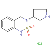 CAS:  | OR306453 | 3-[(3R)-Pyrrolidin-3-yl]-3,4-dihydro-1H-2,1,3-benzothiadiazine 2,2-dioxide hydrochloride