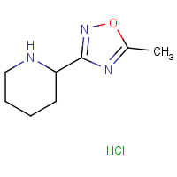 CAS:  | OR306491 | 2-(5-Methyl-1,2,4-oxadiazol-3-yl)piperidine hydrochloride