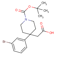 CAS:  | OR306564 | 2-[4-(3-Bromophenyl)-1-(tert-butoxycarbonyl)piperidin-4-yl]acetic acid