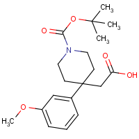 CAS:  | OR306565 | 2-[1-(tert-Butoxycarbonyl)-4-(3-methoxyphenyl)piperidin-4-yl]acetic acid