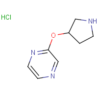 CAS:1420878-27-8 | OR306572 | 2-(Pyrrolidin-3-yloxy)pyrazine hydrochloride