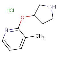 CAS:  | OR306574 | 3-Methyl-2-(pyrrolidin-3-yloxy)pyridine hydrochloride
