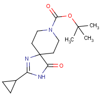 CAS:  | OR306593 | tert-Butyl 2-cyclopropyl-4-oxo-1,3,8-triazaspiro[4.5]dec-1-ene-8-carboxylate