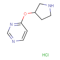CAS:  | OR306609 | 4-(Pyrrolidin-3-yloxy)pyrimidine hydrochloride