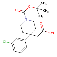 CAS: 644982-77-4 | OR306628 | 2-[1-(tert-Butoxycarbonyl)-4-(3-chlorophenyl)piperidin-4-yl]acetic acid