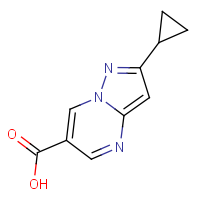 CAS: | OR306655 | 2-Cyclopropylpyrazolo[1,5-a]pyrimidine-6-carboxylic acid