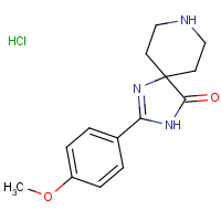 CAS:  | OR306674 | 2-(4-Methoxyphenyl)-1,3,8-triazaspiro[4.5]dec-1-en-4-one hydrochloride