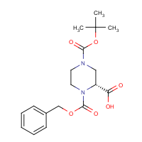 CAS: 954388-33-1 | OR307037 | (2R)-1-Benzyloxycarbonyl-4-tert-butoxycarbonyl-piperazine-2-carboxylic acid