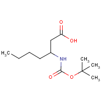 CAS:676348-90-6 | OR307569 | 3-tert-Butoxycarbonylamino-heptanoic acid