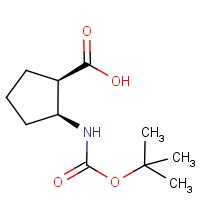 CAS:130981-12-3 | OR307676 | (1R,2S)-2-(tert-Butoxycarbonylamino)cyclopentanecarboxylic acid