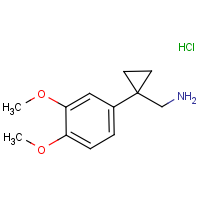 CAS:1208550-10-0 | OR307756 | (1-(3,4-Dimethoxyphenyl)cyclopropyl)methanamine hydrochloride