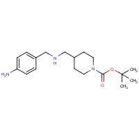 CAS: 1189105-85-8 | OR307775 | 4-[(4-Amino-benzylamino)-methyl]-piperidine-1-carboxylic acid  tert-butyl ester