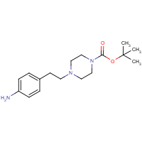 CAS:329004-08-2 | OR307780 | 4-(4-Aminophenethyl)piperazine-1-carboxylic acid tert-butyl ester