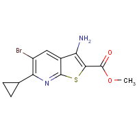 CAS:1221791-57-6 | OR30779 | Methyl 3-amino-5-bromo-6-cyclopropylthieno[2,3-b]pyridine-2-carboxylate
