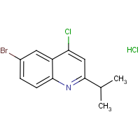 CAS: 1170370-51-0 | OR307873 | 6-Bromo-4-chloro-2-isopropylquinoline hydrochloride
