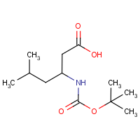 CAS:138165-75-0 | OR308198 | 3-tert-Butoxycarbonylamino-5-methyl-hexanoic acid