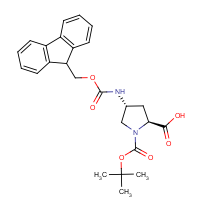 CAS:176486-63-8 | OR309173 | (2S,4R)-4-Aminopyrrolidine-2-carboxylic acid, N1-BOC 4-FMOC protected