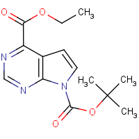 CAS: 1357147-41-1 | OR310050 | 7-tert-Butyl 4-ethyl 7H-pyrrolo[2,3-d]pyrimidine-4,7-dicarboxylate