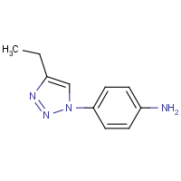 CAS: 1357147-47-7 | OR310178 | 4-(4-Ethyl-1H-1,2,3-triazol-1-yl)aniline