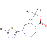 CAS:1357147-44-4 | OR310180 | tert-Butyl 4-(5-bromo-1,3,4-thiadiazol-2-yl)homopiperazine-1-carboxylate