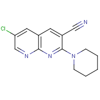 CAS: 1335220-59-1 | OR310210 | 6-Chloro-2-(piperidin-1-yl)-1,8-naphthyridine-3-carbonitrile