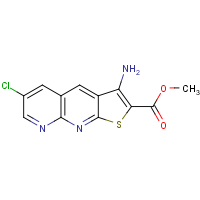 CAS: 1353877-96-9 | OR310212 | Methyl 3-amino-6-chlorothieno[2,3-b]1,8-naphthyridine-2-carboxylate